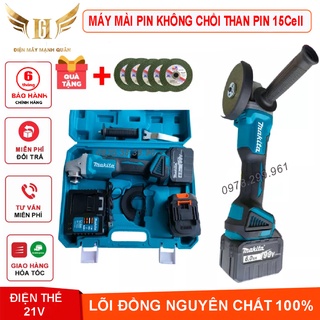 Máy Mài Dùng Pin Máy Cắt Cầm Tay Makitaa198V Động Cơ Không Chổi Than Tặng Kèm 5 Viên Đá Cắt