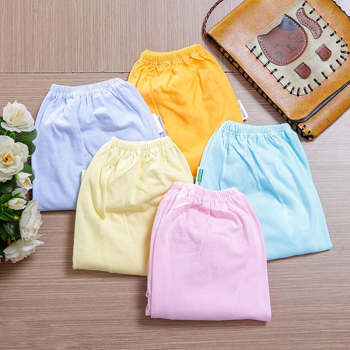 Combo 5 Quần Dài  Màu Cho Bé - 100% Cotton