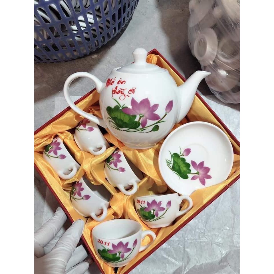 Bộ Ấm chén bát tràng