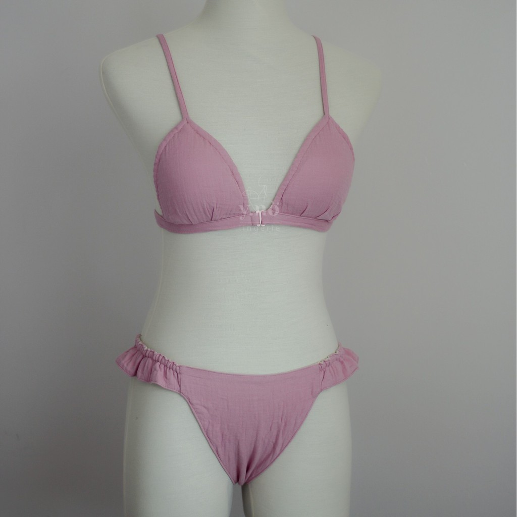 Bra Muslin Chip Muslin 🌸 May Theo Số Đo 🌸 Áo Lót/ Quần Lót Màu Trơn Vải Xô Muslin 🌸 Mềm Mại và Thoải Mái | BigBuy360 - bigbuy360.vn