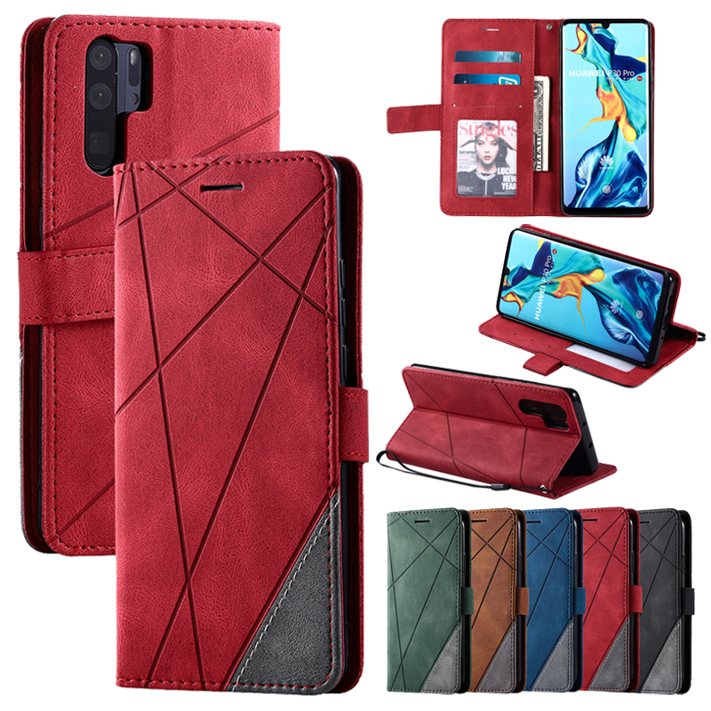 Casing Xiaomi Redmi Note 8T Note 8 Note 7 K30 K20 Pro 9C NFC 9A Fashion Frosted Cover Stripe Stitching Bracket Flip Lanyard Card Slot Leather Case