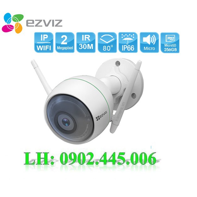 Camera ngoài trời EZVIZ C3WN (HD1080P) dễ lắp đặt – Phù hợp cho gia đình bạn (Không đèn, không còi)CS-CV310-A0-1C2WFR