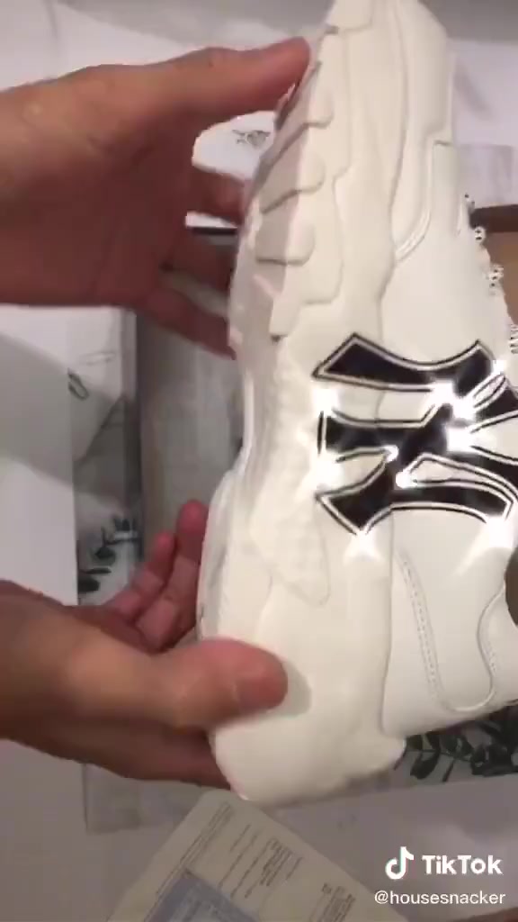 Giày thể thao Sneaker MLB NY đẹp đế nâu chuẩn bản Trung 1:1 full box, Giày nam nữ ulzzang đi học cổ thấp đế cao 5cm N3 | BigBuy360 - bigbuy360.vn