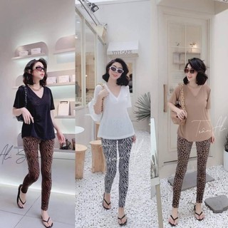 Đồ Bô Nữ CT331 Set Quần Ấo Nữ Cổ Tim Chất Cotton Cao Cấp Tay Ngắn Quần Dài Size 40KG - 80KG