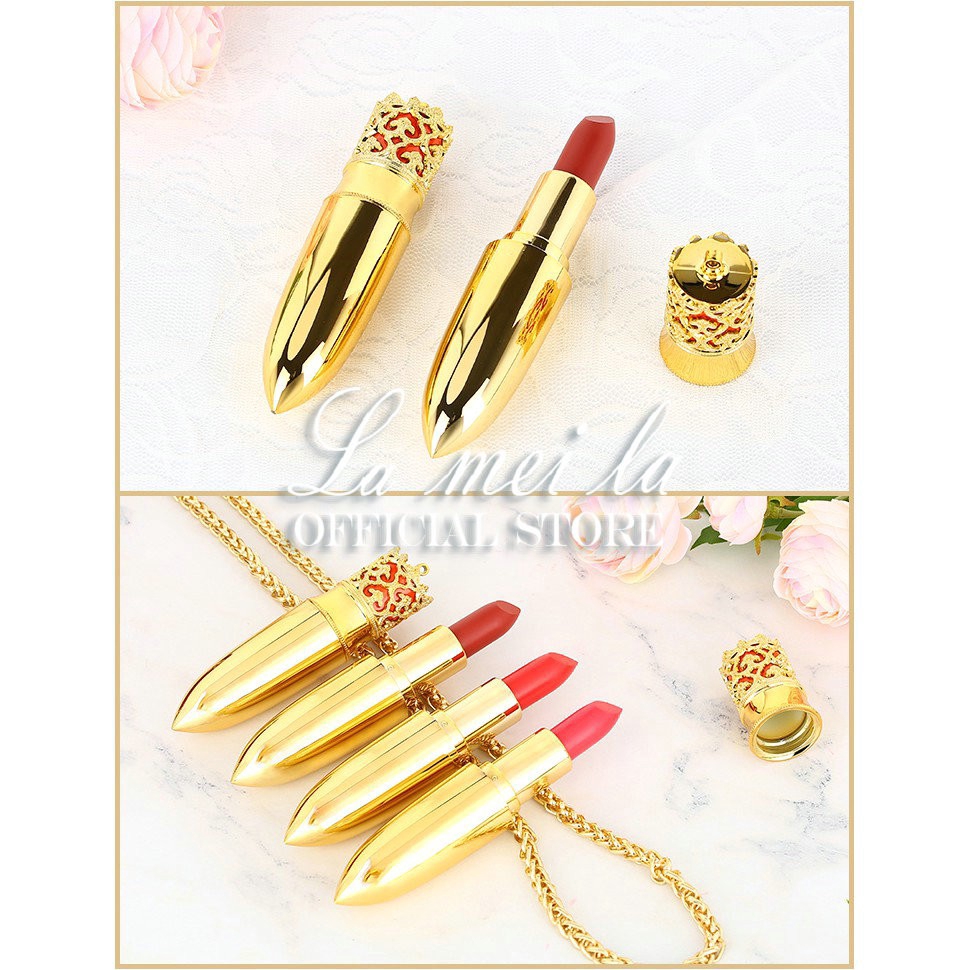  🚚 【COD】 ☞  Maycreate 2019 New Crown Lipstick Queen Velvet Matte lipstick 5 colors