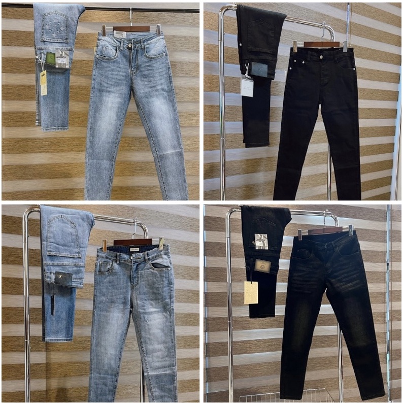 Quần jean nam dáng côn một mầu đơn giản dễ mặc, Quần bò thời trang nam phong cách hàn quốc btshop từ 45 đến 75 kg