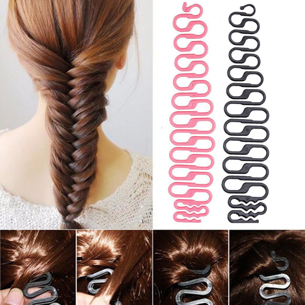 Dụng cụ tết tóc nhiều màu sắc thời trang dễ sử dụng cho nữ