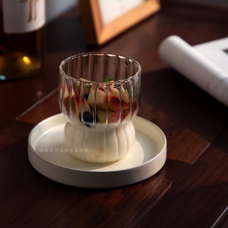 Cốc thuỷ tinh cafe | Ly thuỷ tinh đáy tròn
