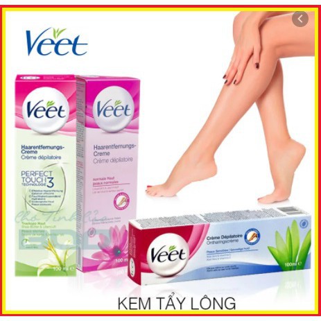  Kem tẩy lông triệt lông Veet Pháp 100ml tẩy lông nách, tay, chân hiệu quả GOLMON