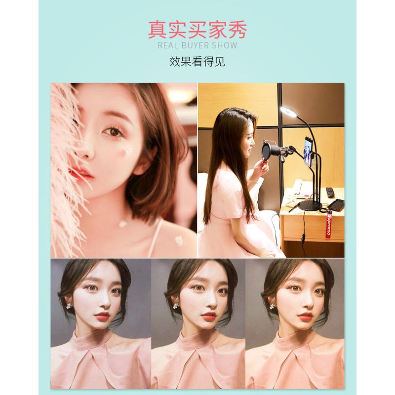 Cây livestream 3in1 có đèn hỗ trợ livestream, selfie, tiktok, videocall | BigBuy360 - bigbuy360.vn