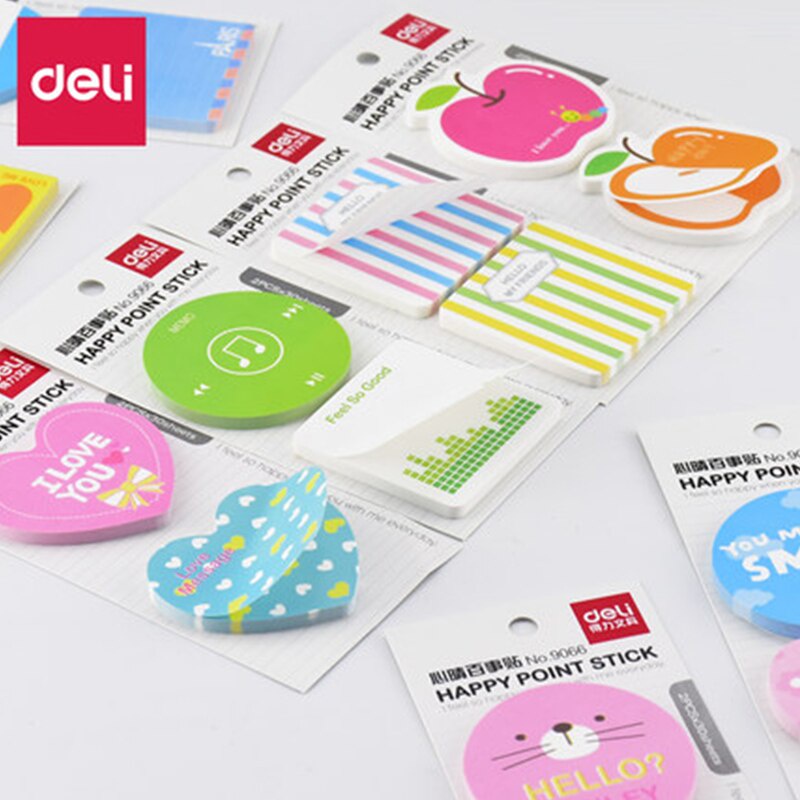 Giấy Note Ghi Chú Hoạ Tiết Cute DELI CHÍNH HÃNG