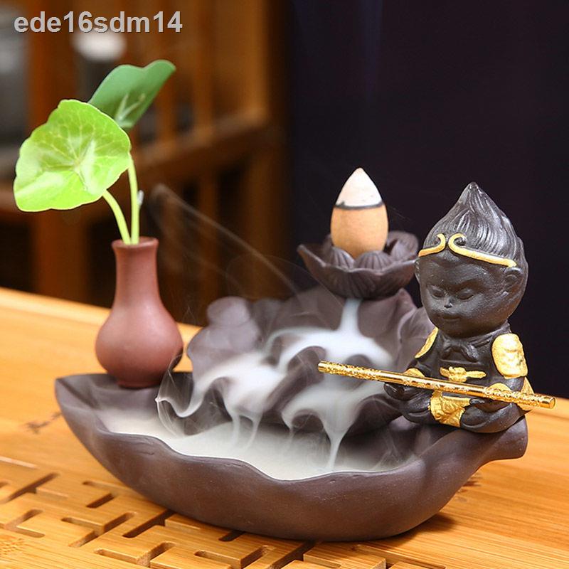 ✁▨Đèn xông hương dòng chảy ngược Nhà sáng tạo Trang trí nội thất bằng cát màu tím Trầm gỗ đàn trong p