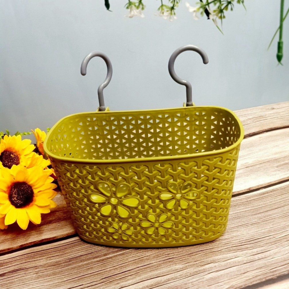 Giỏ nhựa móc treo đựng đồ đa năng/ đồ dùng phòng tắm Hàng Sao Sáng cao cấp đồ dùng gia đình