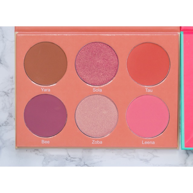 Bảng phấn má hồng kiêm bảng mắt Juvias Juvia's place the saharan blush vol 2