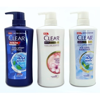 Dầu gội clear men/ bạc hà & hoa anh đào thái lan 450ml
