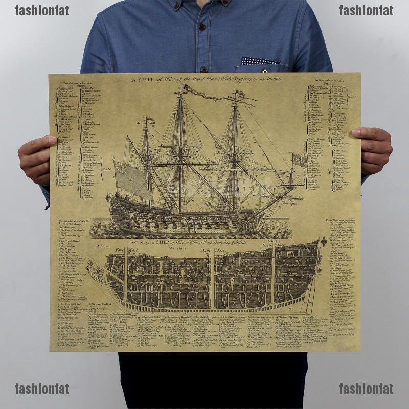 Giấy dán tường hình tàu chiến thời xưa độc đáo đẹp mắt