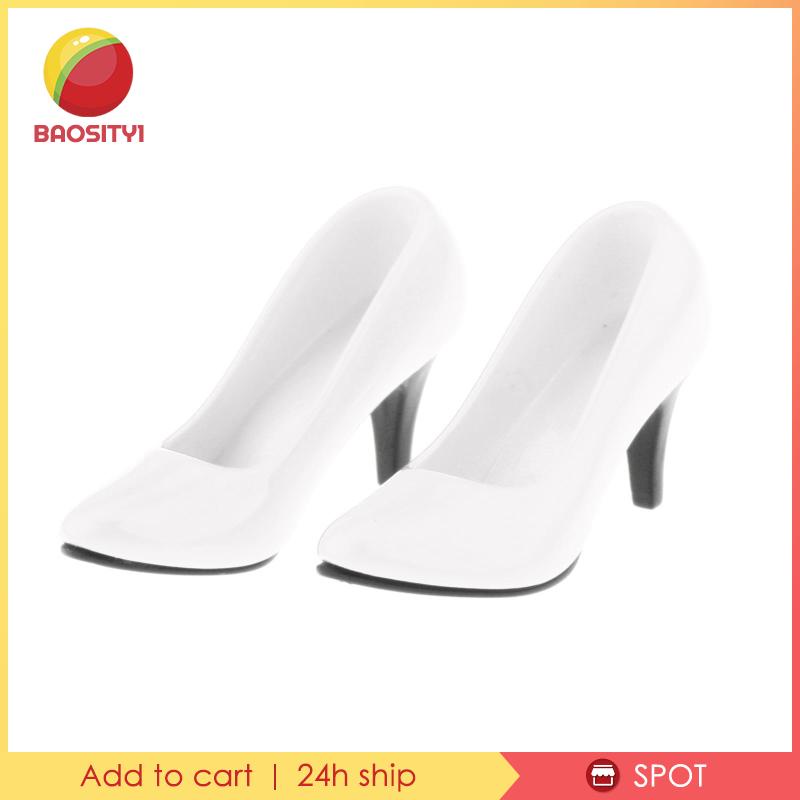 [Baosity1] 1 / 6 Giày Cao Gót Thời Trang Nữ Màu Trắng Cho Mô Hình OB OD 12inch