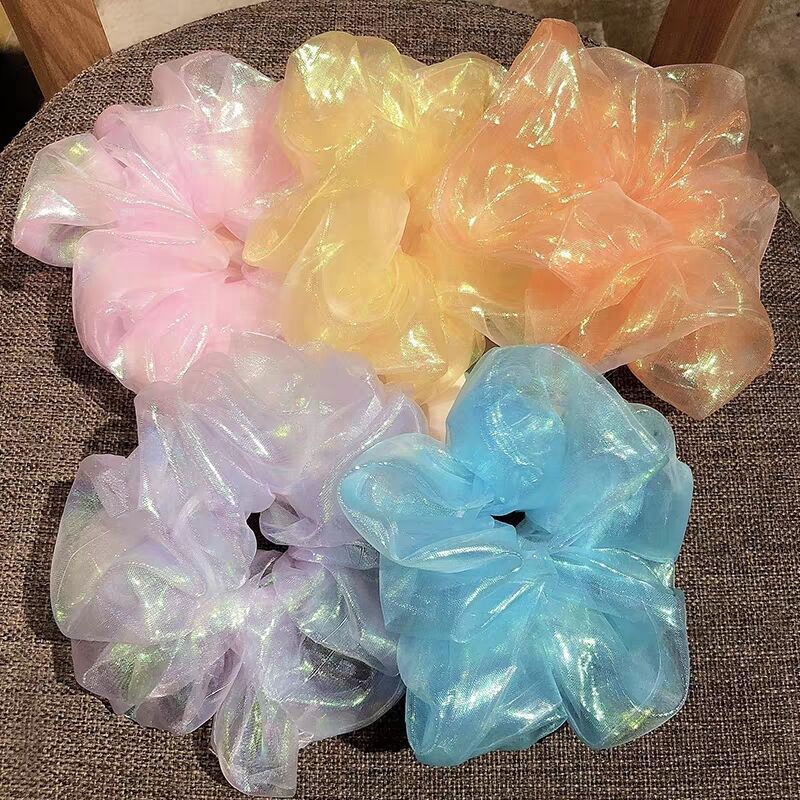 Dây Buộc Tóc Nữ Thời Trang 7 Màu Nàng Tiên Cá băng đô Phụ Kiện Tóc Scrunchies