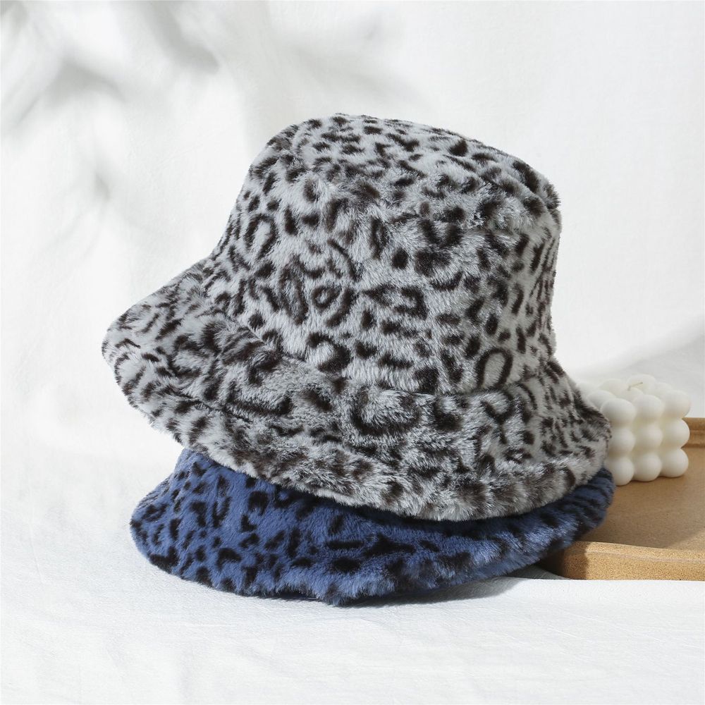 Nón vành mềm mại họa tiết da báo nhiều màu sắc tùy chọn phong cách Hàn Quốc cho nữ