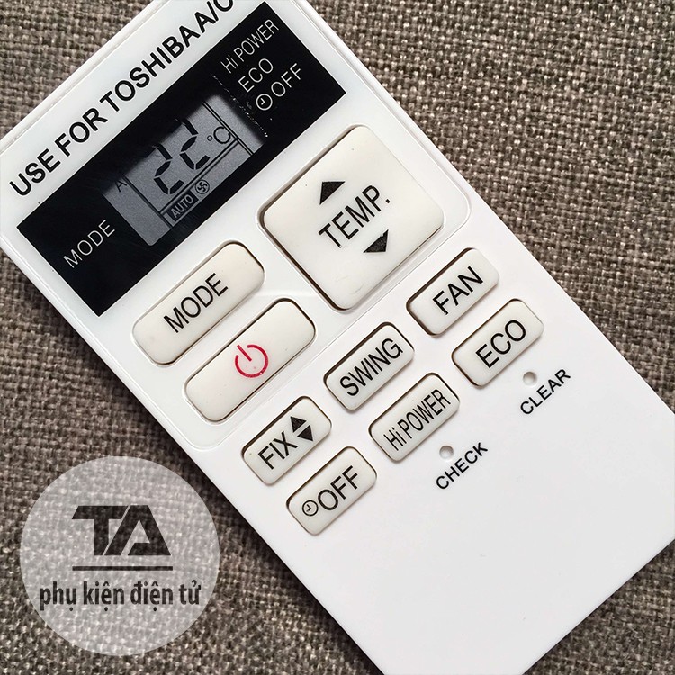 Điều khiển điều hòa TOSHIBA┃Remote máy lạnh TOSHIBA RAS-07BKV-E - HÀNG TỐT