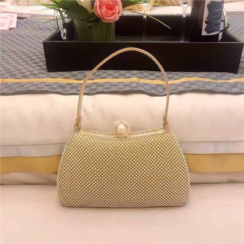Clutch ví nữ đi tiệc đính đá sang chảnh 1853