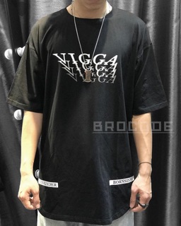 Brocode Áo longtee Vigga phối zip hông màu đen