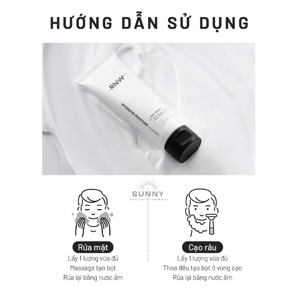 Sữa rửa mặt cân bằng dưỡng Mild Moisturizing RNW chính hãng Hàn Quốc