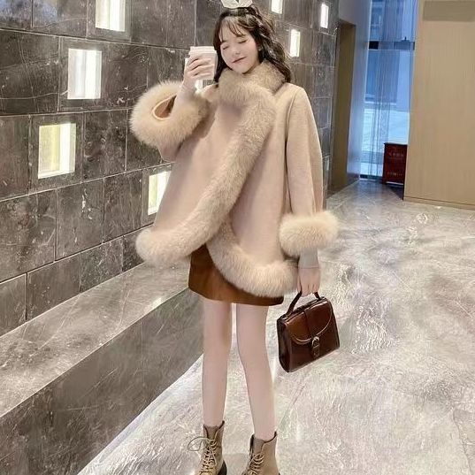 Áo khoác giả lông cáo thời trang mùa đông mới dành cho nữ phiên bản han 2021
 | BigBuy360 - bigbuy360.vn