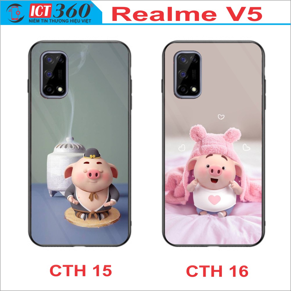 Ốp Lưng Kính REALME V5, Realme Q2 - In Theo Yêu Cầu