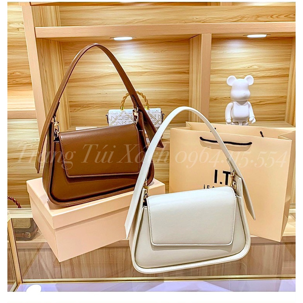 Túi Kẹp Nách Túi Xách Nữ Trơn Nắp Chéo Thời Trang TTX112