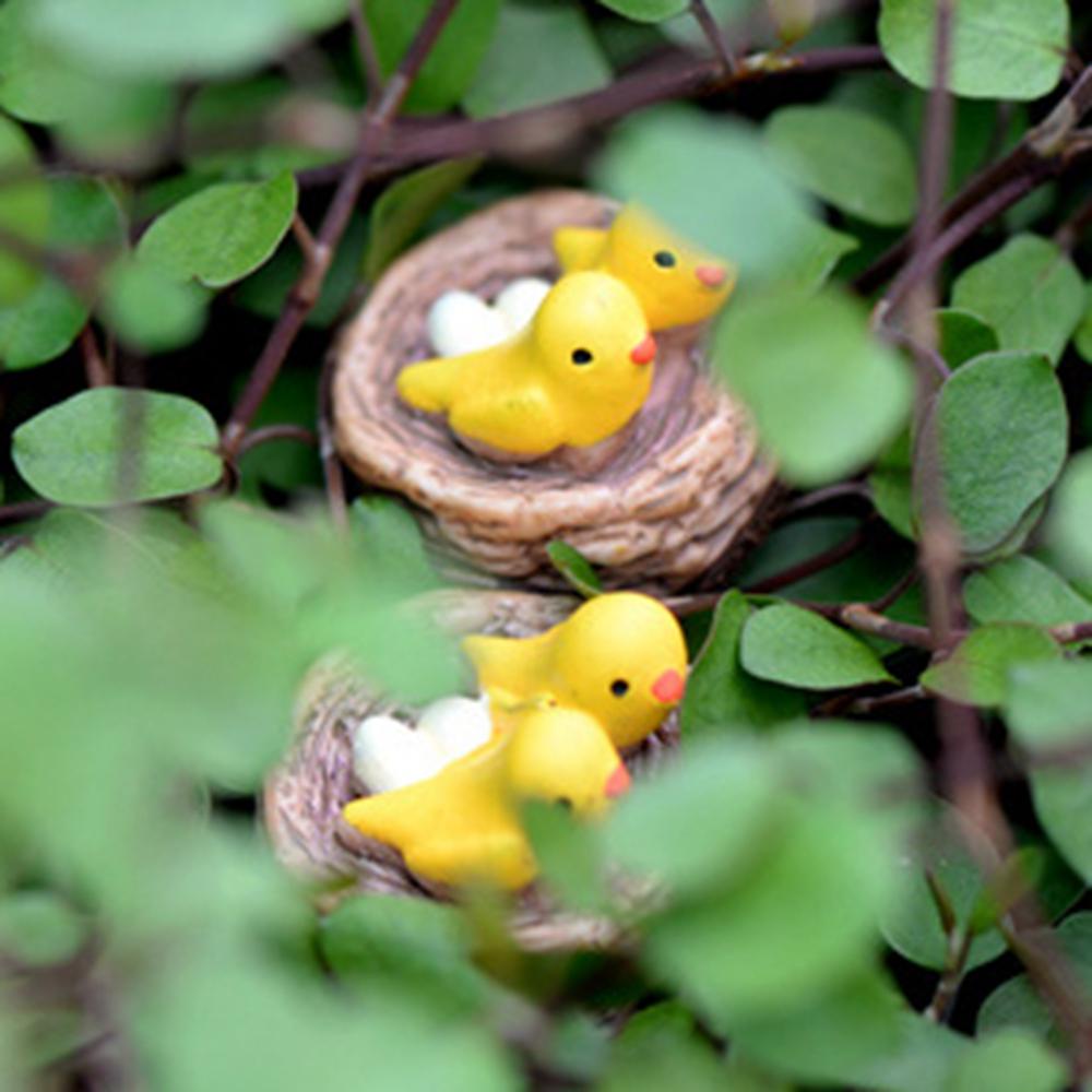 YIYU Mô Hình Tổ Chim Nhỏ Trang Trí Sân Vườn