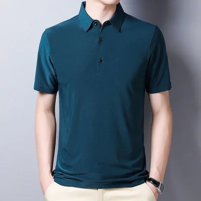 Áo polo Tay Ngắn Dáng Rộng Màu Sắc Thời Trang Mùa Hè Cho Nam