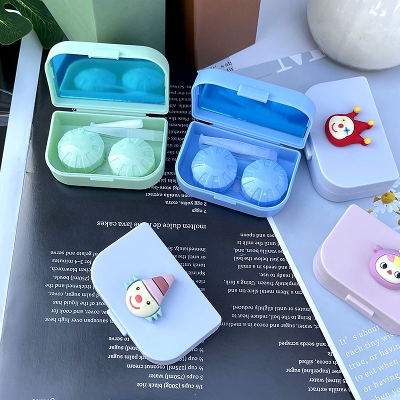 Khay Mini 3D Chú Hề Nhiều Màu - Case Đựng Lens