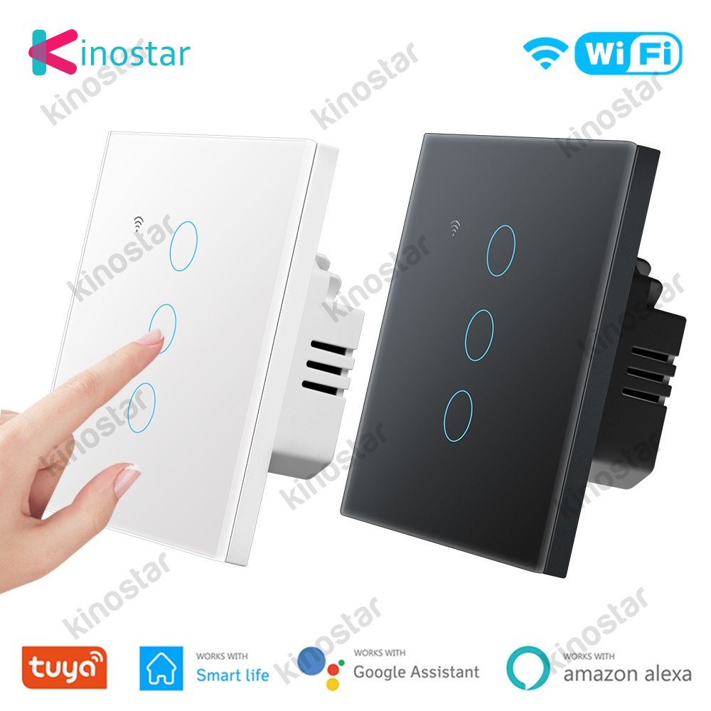 Tuya Wifi Thông Minh Chuyển Đổi 10A 1/2/3/4way Thông Minh Cảm Ứng Ánh Sáng cuộc sống APP Điều Khiển Từ Xa Làm Việc với Alexa Google Home EU