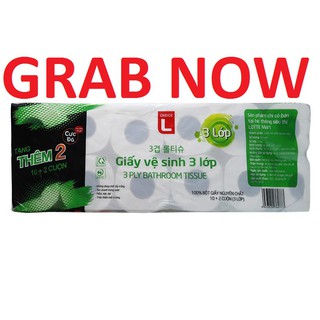 Giấy vệ sinh Choice L lốc 12 cuộn giao Grab Nowship
