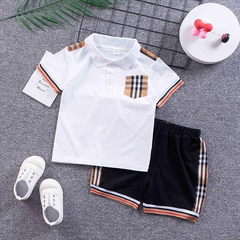 Set áo thun polo &amp; quần short thời trang cho bé trai