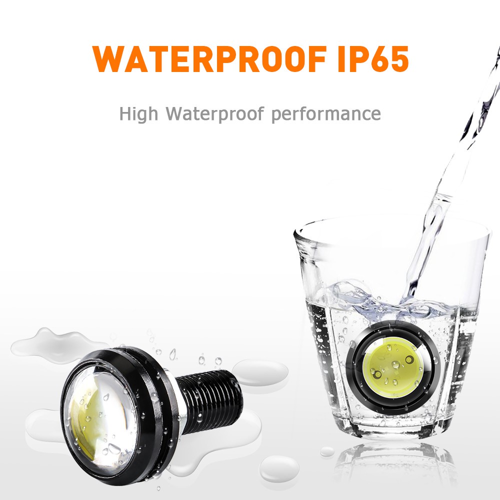 1 Đèn LED Mắt Đại Bàng DRL 18mm / 23MM Chống Nước Phá Sương Mù Cho Xe Hơi / Xe Máy