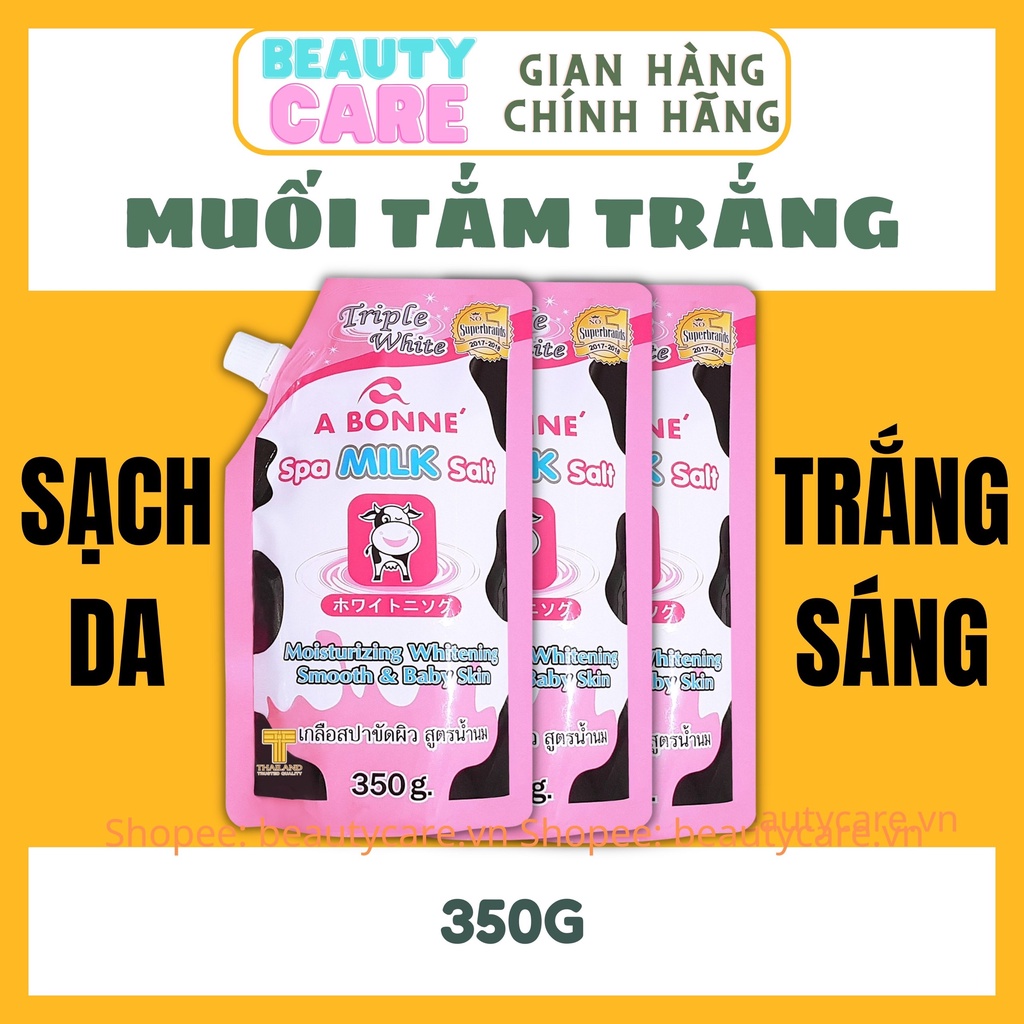 Muối tắm sữa bò Abonne Thái Lan tẩy tế bào chết trắng làn da 350gr