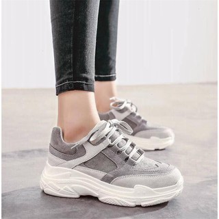 Giày Thể Thao Da Lộn Đế Cao Chất Đẹp