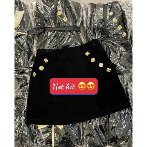 Chân váy chữ nhung chữ A đính đá sang chảnh có quần trong hotrend 2022 SUTANO | BigBuy360 - bigbuy360.vn