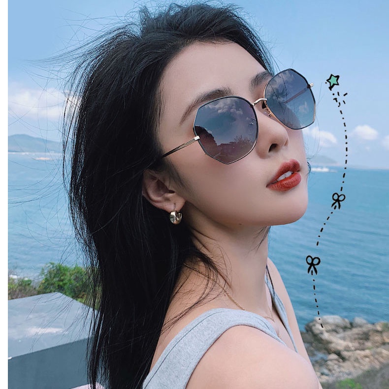 Kính mát nữ K05KK phiên bản Hàn Quốc chống tia UV phân cực kiểu dáng thời trang khung gọng hợp kim thép