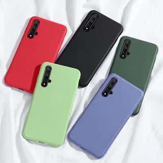 Ốp điện thoại silicone màu kẹo ngọt nhám thời trang cho Huawei Y6P Y7P Nova 7i 7 SE 5T 3 3i 4 4E
