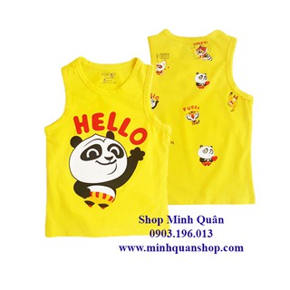 Áo thun bé trai gấu panda ngày hè
