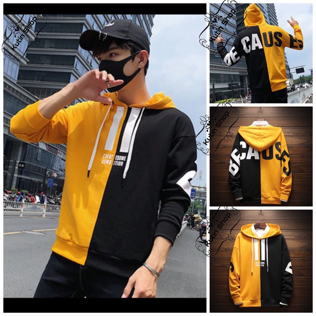 Áo khoác nỉ BECAUSE | BigBuy360 - bigbuy360.vn