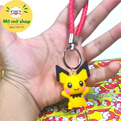 Hộp móc khóa quà tặng bộ siêu tập Pikachu ngẫu nhiên theo từng hộp