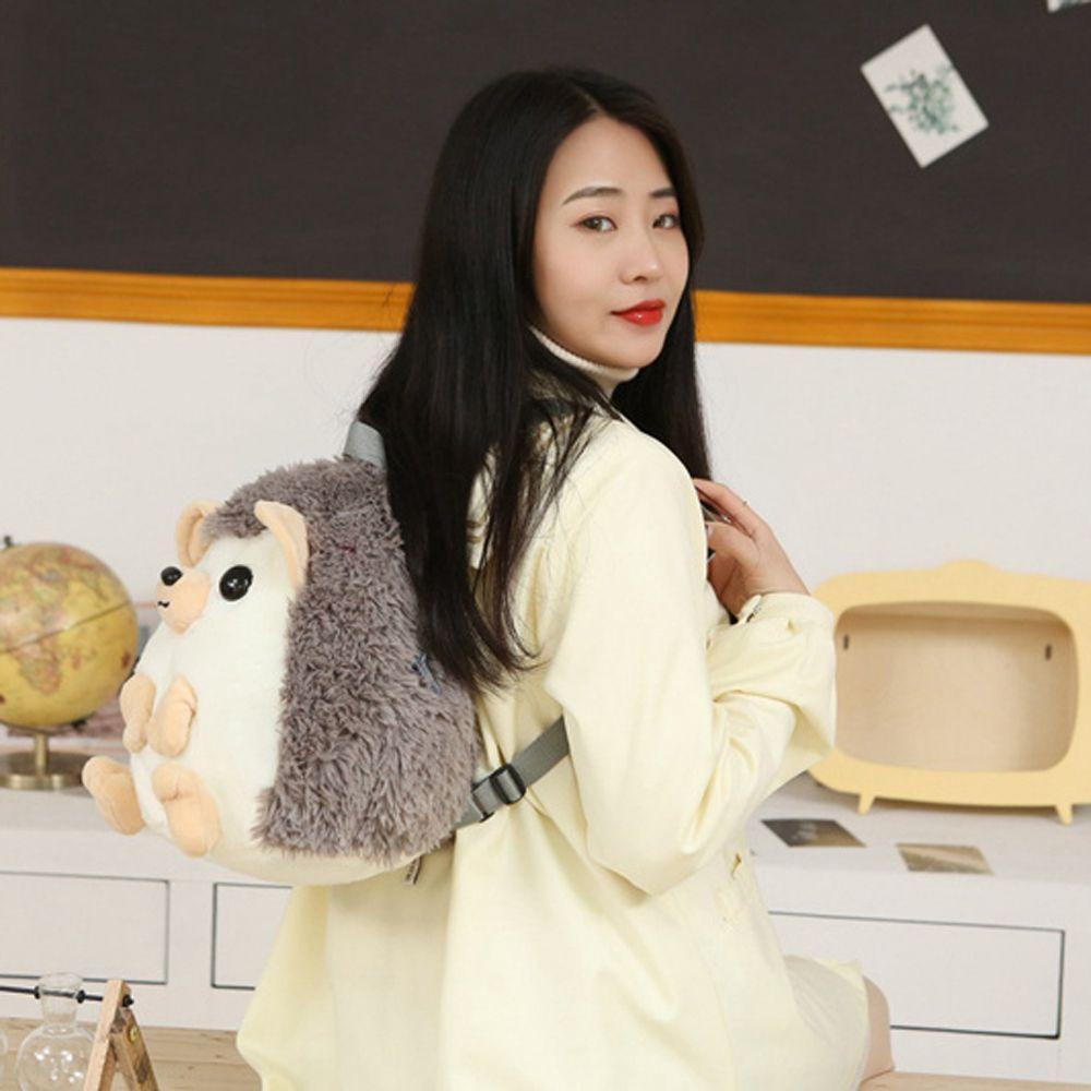 Mmluck Ba Lô Hình Nhím Nhồi Bông Có Khóa Kéo Đáng Yêu Dành Cho Trẻ Em