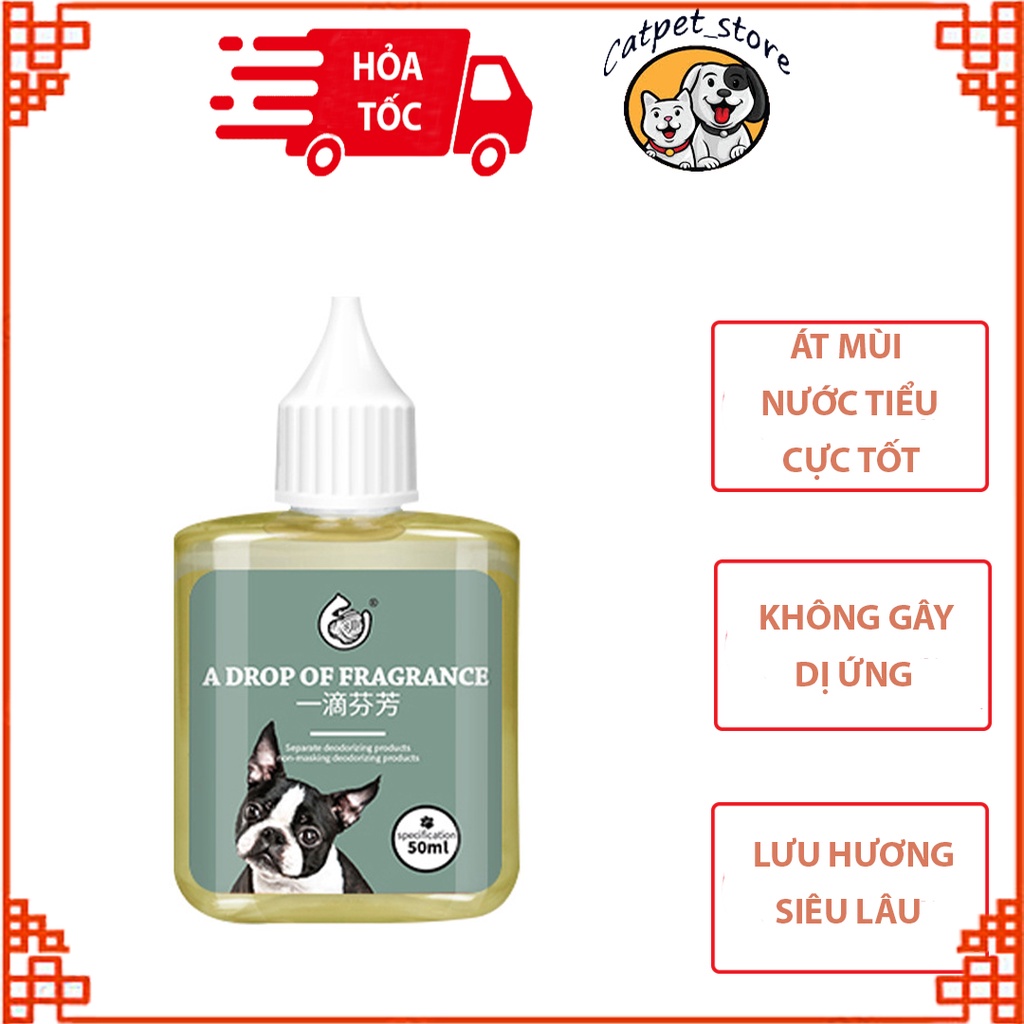 Nhỏ khử mùi nước tiểu chó mèo, nhỏ khử mùi tiện lợi dành cho cho thú cưng hay tiểu bậy, an toàn, tiết kiệm