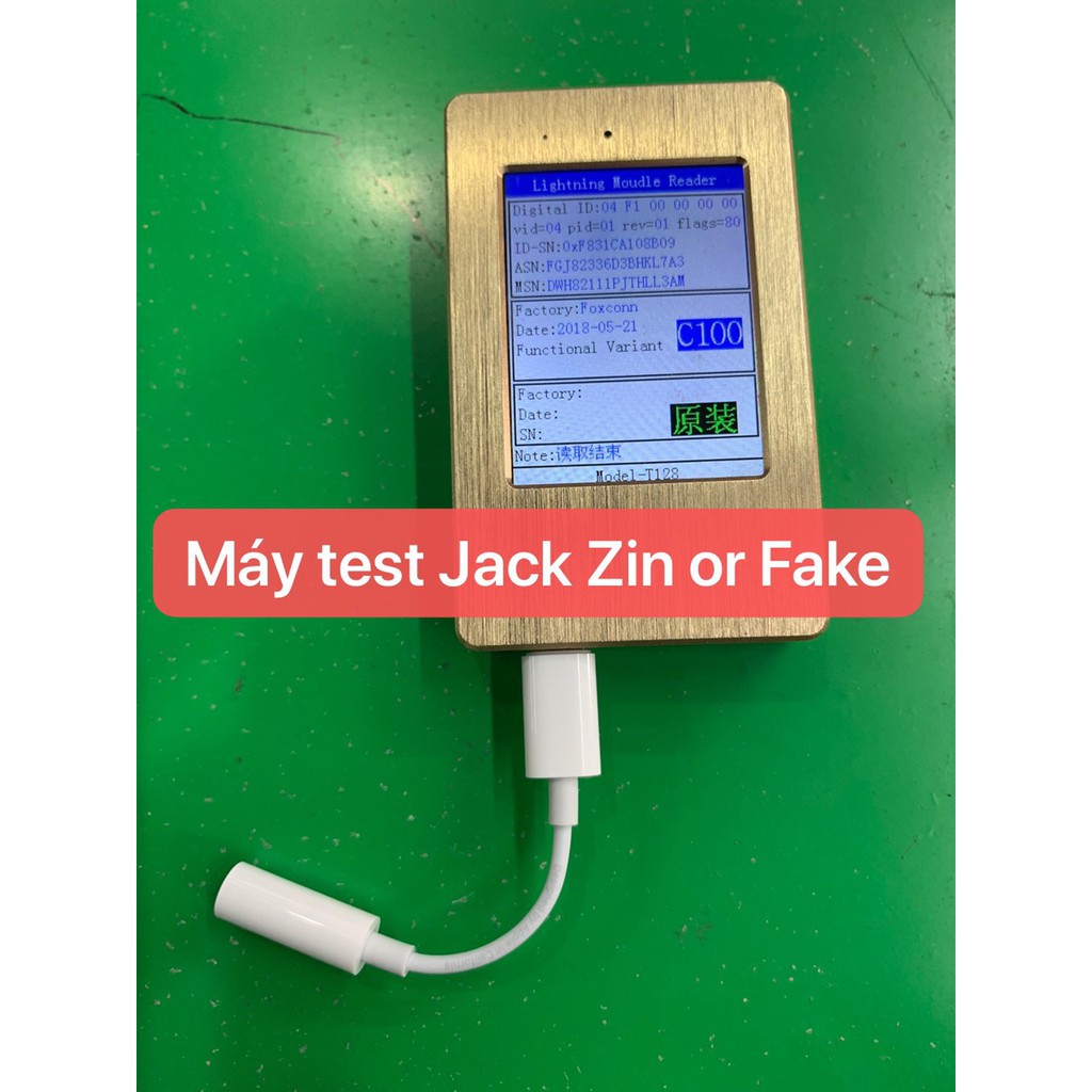 Jack chuyển tai nghe iphone 3.5 Zin bóc máy, không cần bật bluetooth, có máy test nghe gọi ok