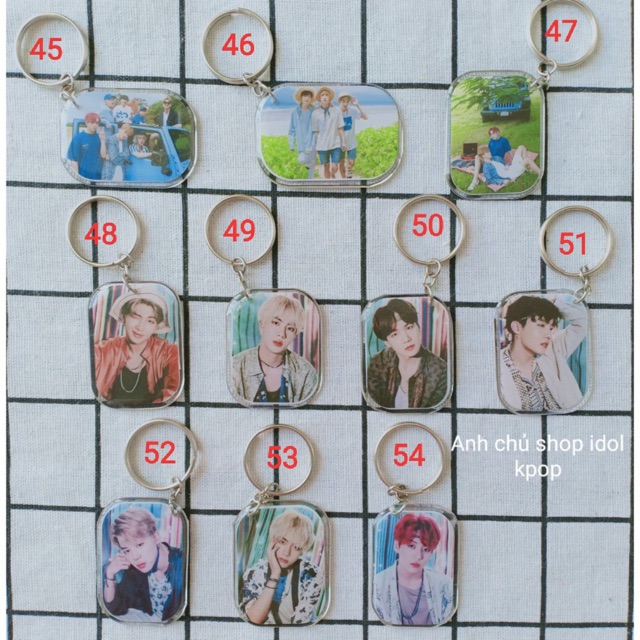Móc khoá Bangtan in hình