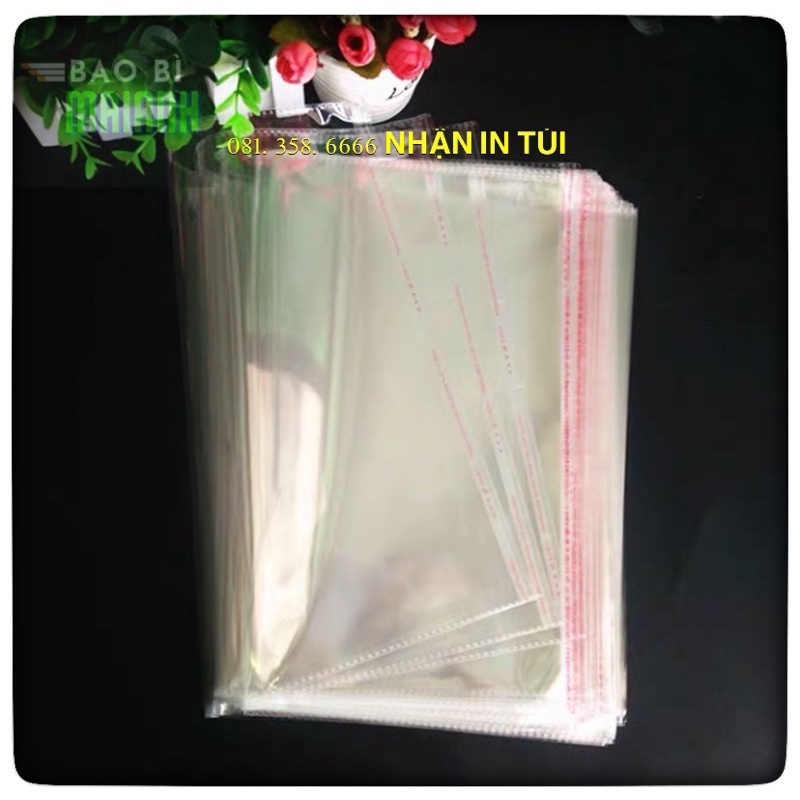 TÚI OPP DÁN MIỆNG1 KG túi OPP băng keo đựng quần áo, trang sức. Đủ mọi kích thước phù hợp với mọi quy cách đóng hàng!